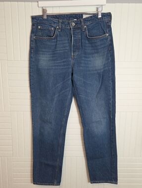 Rag & Bone 100% Cotton Rosa Mid Rise Boyfriend Buttonfly Jeans Size 29